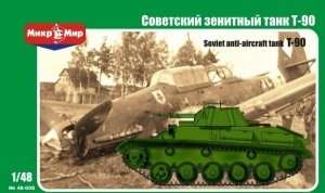 Soviet anti-aircraft tank T-90 scale 1:48