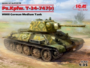 Pz.Kpfw. T-34-747(r) WWII German Medium Tank ICM 35370 