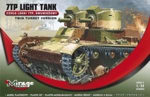 7TP Light Tank Twin Turret Version in scale 1-35