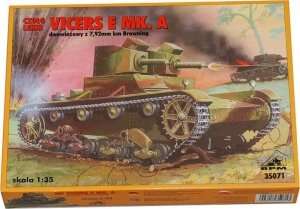 Light Tank Vickers E Mk.A in scale 1-35