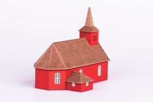 D020 Church Algaras wooden model kit