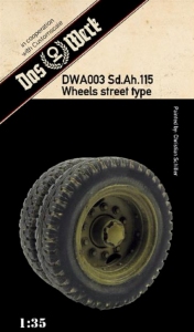 Weighted tires for Sd.Ah.115 Das Werk DWA003 in 1-35