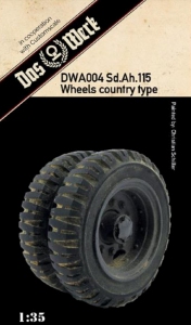 Weighted tires for Sd.Ah.115 Das Werk DWA004 in 1-35