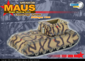 Die Cast Dragon Armor 60157 German Super Heavy Tank Maus M.U.T. Camouflage Scheme 