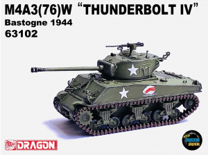 Die Cast Dragon Armor 63102 M4A3(76)W Thunderbolt IV Bastogne 1944