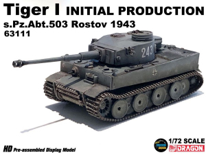 Die Cast Dragon Armor 63111 Tiger I Initial Production s.Pz.Abt.503 Rostov 1943