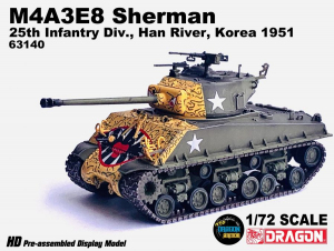 Die Cast Dragon Armor 63140 M4A3E8 Sherman 25th Infantry Div. Han River Korea 1951