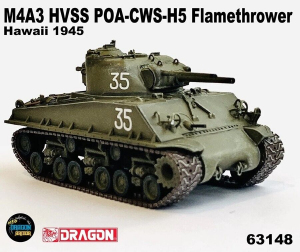 Die Cast Dragon Armor 63148 M4A3 HVSS POA-CWS-H5 Flamethrower Hawaii 1945