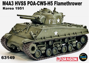 Die Cast Dragon Armor 63149 M4A3 HVSS POA-CWS-H5 Flamethrower Korea 1951