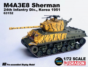 Die Cast Dragon Armor 63152 M4A3E8 Sherman 24th Infantry Div. Korea 1951