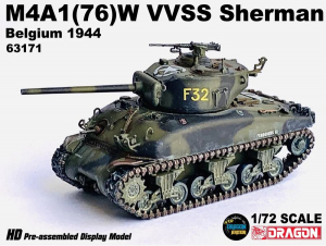 Die Cast Dragon Armor 63171 M4A1(76)W VVSS Sherman Belgium 1944