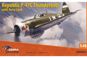 Dora Wings 48054 Republic P-47C Thunderbolt with Ferry Tank 1/48