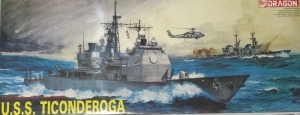 USS Ticonderoga CG-47 model Dragon 1003 in 1-350