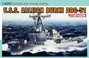 U.S.S. Arleigh Burke DDG-51 model Dragon 1023 in 1-350