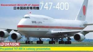 Government Aircraft of Japan 747-400 model Dragon in 1-144