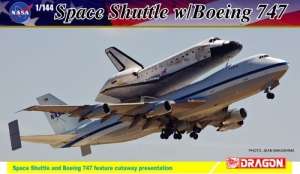 Space Shuttle w/Boeing 747-100 in scale 1-144