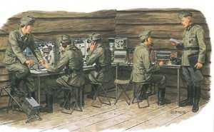 German Communications Center w/Signal Troops in scale 1-35