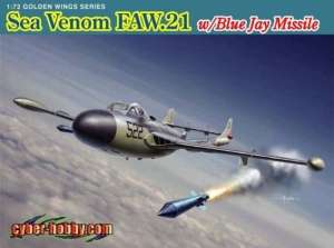 Sea Venom FAW.21 w/Blue Jay Missile in scale 1-72