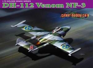 Samolot De Havilland DH.112 Venom NF-3 - model w skali 1-72