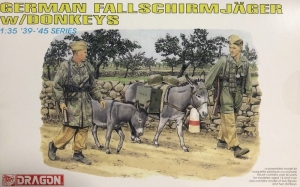 German Fallschirmjager with Donkeys model Dragon 6077