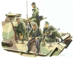 Panzer Riders (Lorraine 1944) model Dragon in 1-35