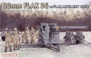 88mm Flak 36 w/Flak Artillery Crew in scale 1-35 Dragon 6260 