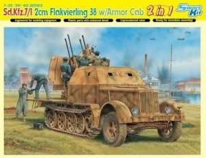 Sd.Kfz.7/1 2cm Flakvierling 38 w/Armor Cab in scale 1-35