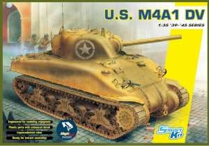 Tank U.S. M4A1 DV Sherman model Dragon 6618 in 1-35