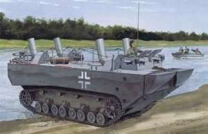 Panzerfahre Gepanzerte Landwasserschlepper model Dragon in 1-35
