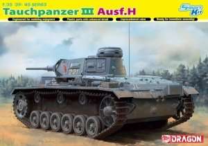 Tank Tauchpanzer III Ausf.H in scale 1-35 Dragon 6775