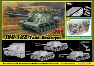 JSU-122 Tank Destroyer 3 in 1 model Dragon 6787 in 1-35