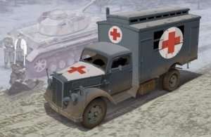 German Ambulance Truck in scale 1-35