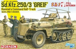 Sd.Kfz.250/3 Greif 2in1 Full Interior model Dragon 6911 in 1-35