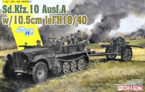 Sd.Kfz.10 and 10,5cm le.SH.18 model Dragon 6924 in 1-35