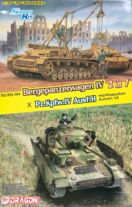 Bergepanzerwagen IV x Pz.Kpfw.IV Ausf.H model 2in1 Dragon 6951