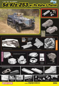 Dragon 6952 Sd.Kfz.253 w/Pz.Kpfw. I Turret - Full Interior 1/35 