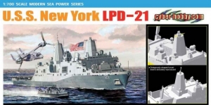 U.S.S. New York LPD-21 model Dragon 7110 in 1-700 