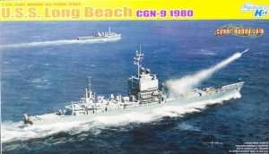 U.S.S. Long Beach CGN-9 1980 model Dragon 7135 in 1-700