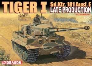 Dragon 7203 Sd.Kfz. 181 TIGER I LATE PROD.w/ZIMMIRET