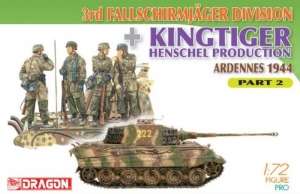 3rd Fallschirmjager Division and Kingtiger Henschel Part 2 in scale 1-72