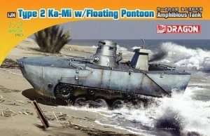 Type 2 Ka-Mi with Floating Pontoon Amphibious Tank in scale 1-72