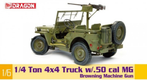 1/4-ton 4x4 Truck w/M2 .50cal Machine Gun model Dragon in 1-6