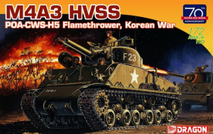 M4A3 HVSS POA-CWS-H5 Flamethrower Korean War model Dragon 7524 in 1-72