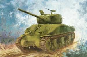 Tank Sherman M4A1 (76) W VVSS model Dragon in 1-72