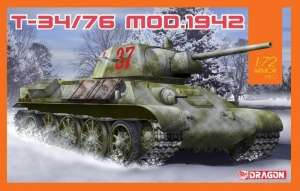 T-34/76 Mod.1942 model Dragon 7595 in 1-72
