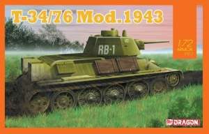 T-34/76 Mod.1943 model Dragon 7596 in 1-72