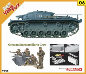 Dragon 9106 German Sturmgeschutz (Stug) III + Sturmartillerie Crew (1941-1942) 1/35 