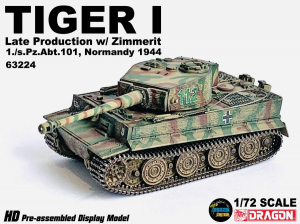 Dragon Armor 63224 Tiger I Late Production w/Zimmerit 1./s.Pz.Abt. 101 Normandy 1944