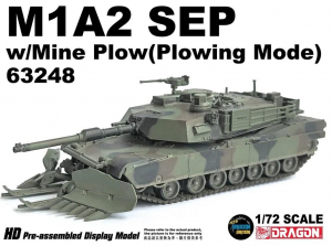 Dragon Armor 63248 M1A2 SEP Abrams w/Mine Plow (Plowing Mode) 1/72