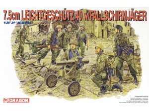 7,5cm Leichtgeschutz 40 w/Crew in scale 1-35 Dragon 6147